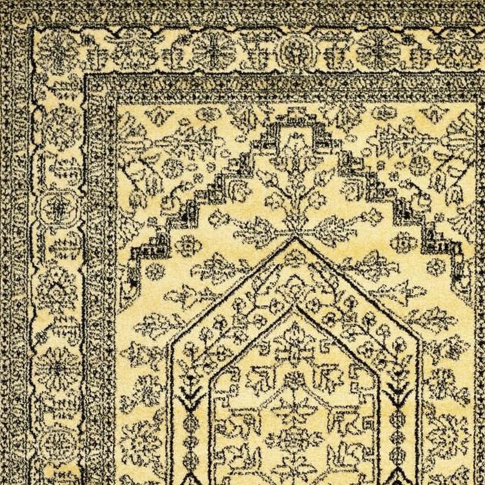 Safavieh Adirondack ADR108H 4&#39; Square Gold and Black Area Rug, , large