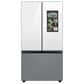 Samsung Bespoke Bespoke 30 Cu. Ft. 3-Door French Door Refrigerator - White Glass Top Family Hub Panels and Matte Gray Glass Bottom Panel Included, , large