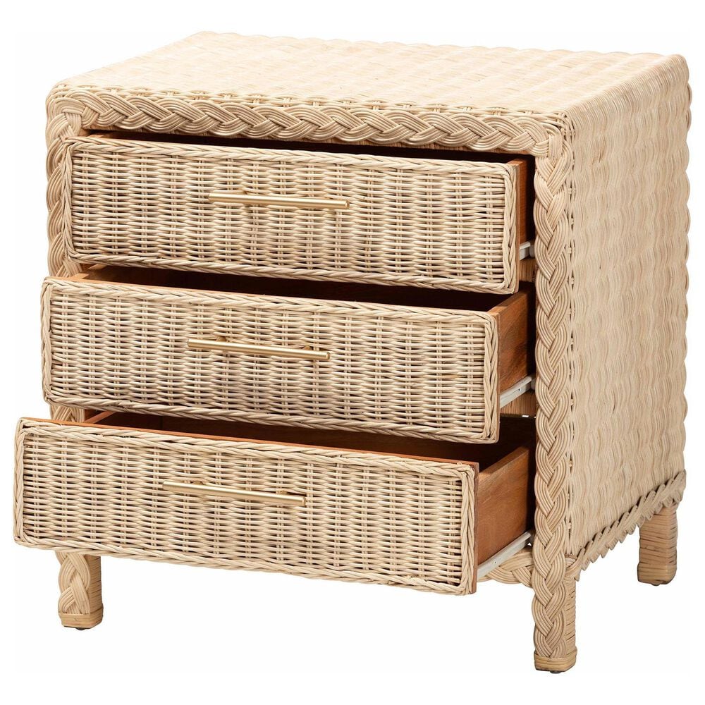 Baxton Studio Lanica 3-Drawer Nightstand in Sun Bleached, , large