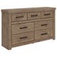 Ashley Oliandon King Storage Bed with Dresser Chest and 2 Nighstands in Brown, , large