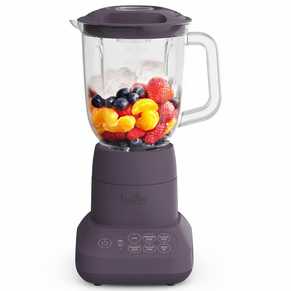 Bella 10-Speed Flip and Store Countertop Blender in Plum, , large