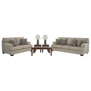 Ashley 7-Piece Living Room Set in Taupe, , large