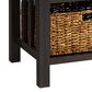 Walker Edison Mission Storage Coffee Table with Baskets in Espresso, , large