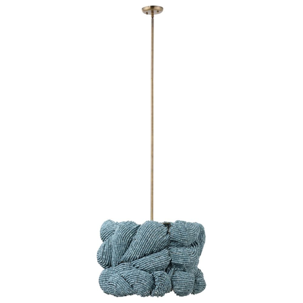 Jamie Young Direct Ship Elmont 3-Light Small Chandelier in Blue, , large