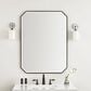 James Martin Vanities Rohe 30" Octagonal Mirror in Matte Black, , large