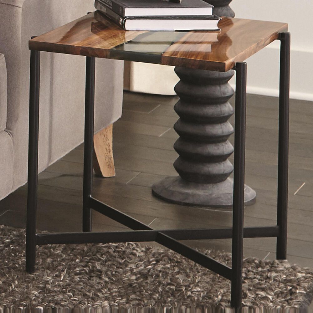 Bolton Furniture Rivers Edge 22" End Table in Brown, , large