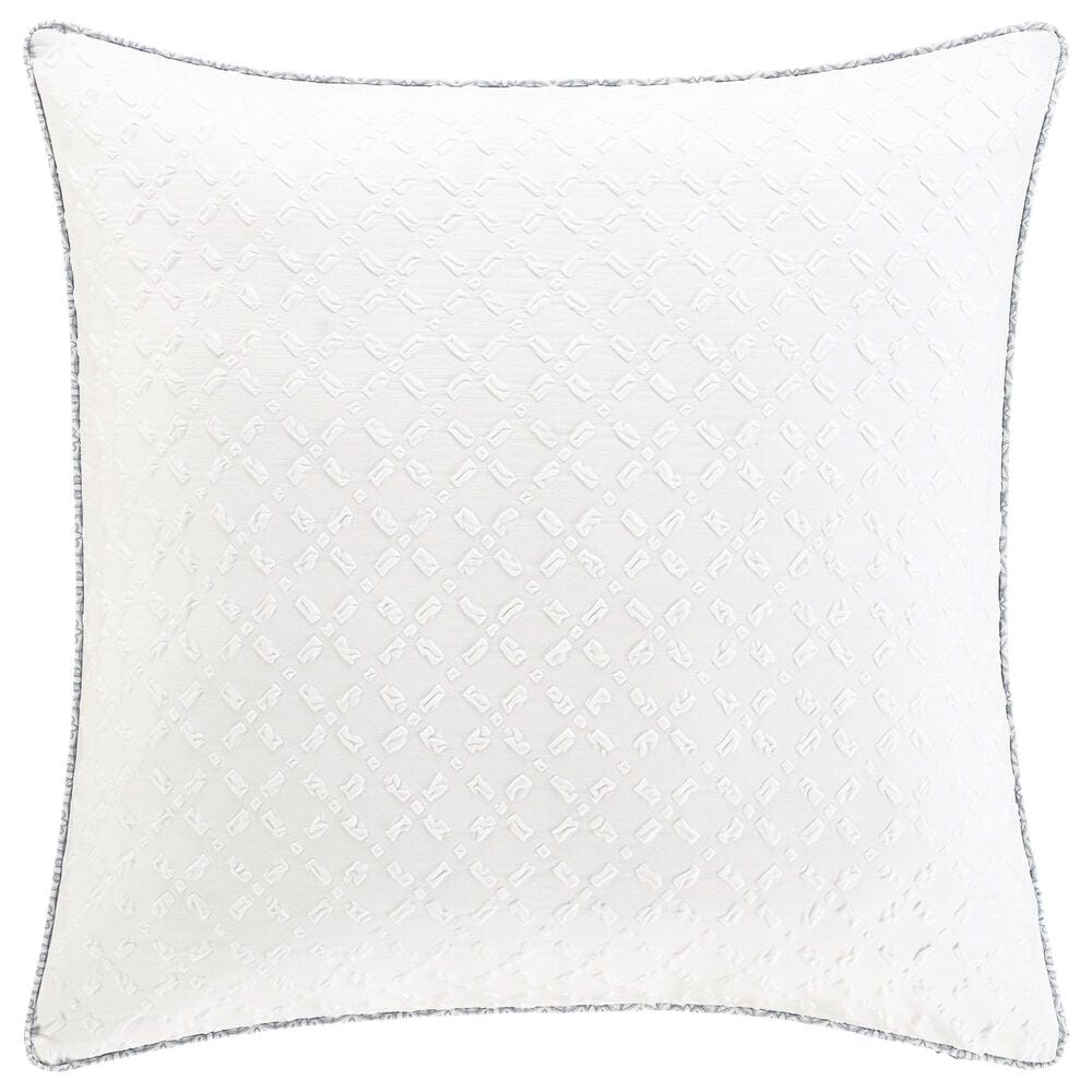Royal Court Trilogy 26" Square Euro Pillow Sham in Blue, , large