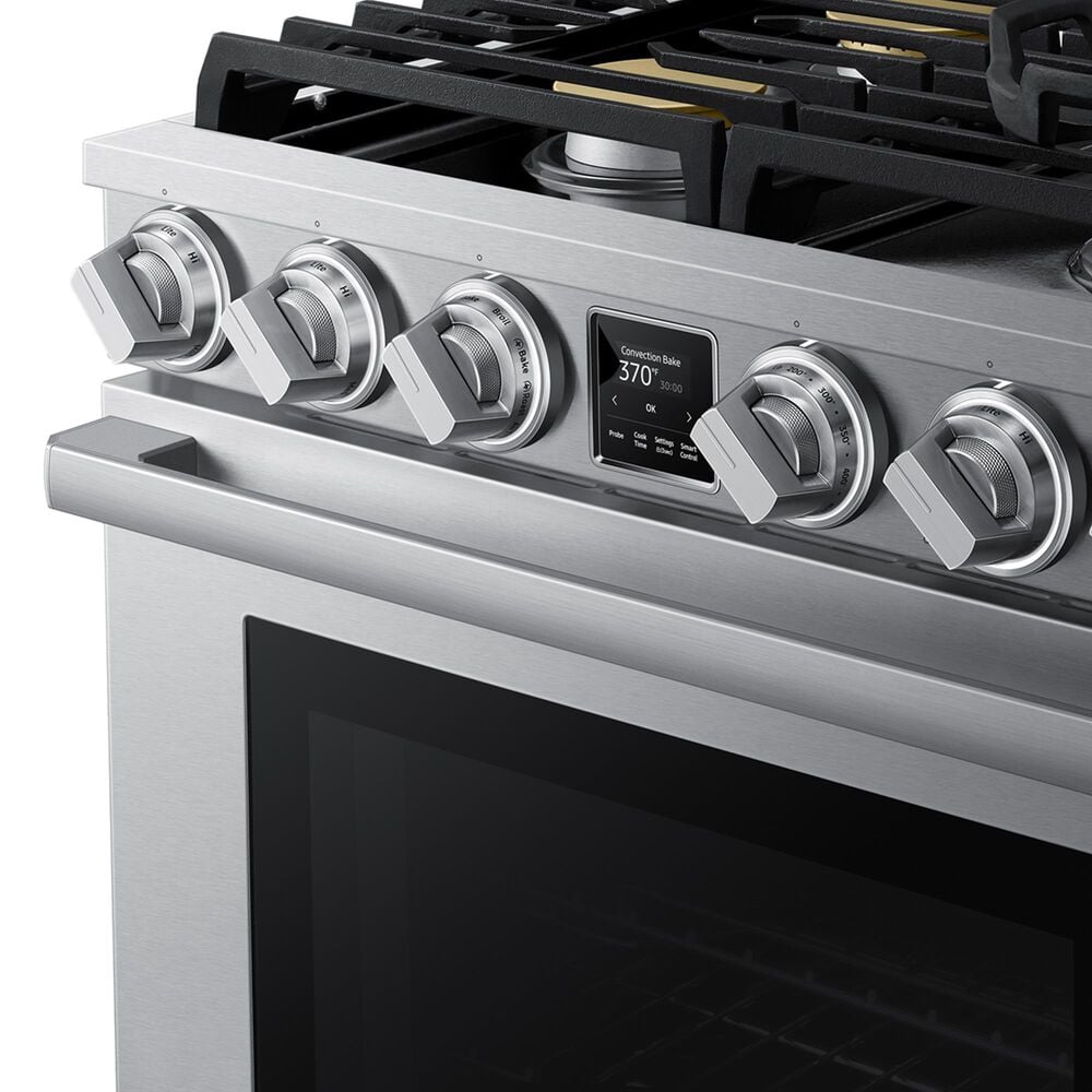 Dacor 30&quot; Professional Dual Fuel Range in Silver Stainless Steel, , large
