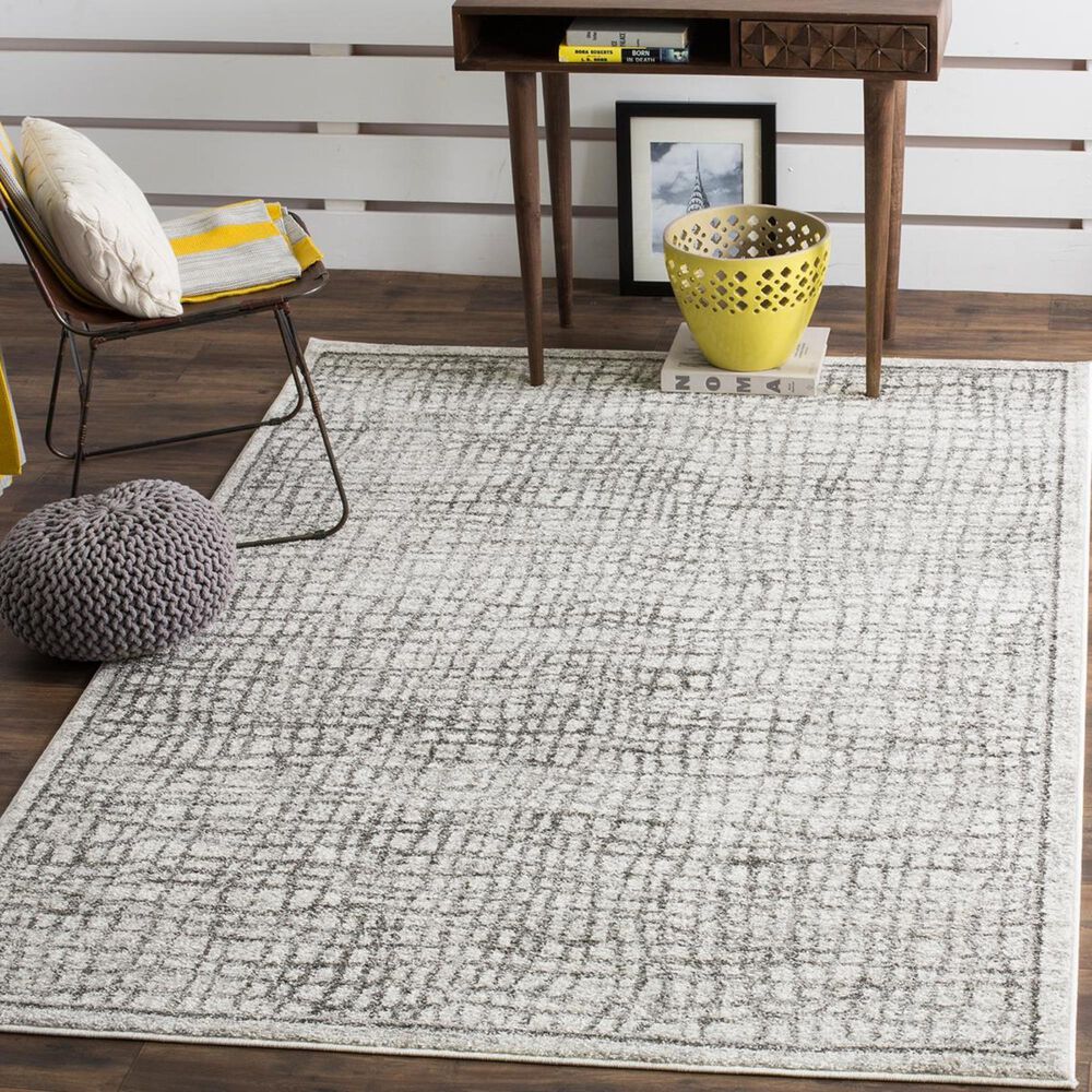 Safavieh Adirondack ADR103B-4 4" x 6" Silver/Ivory Area Rug, , large