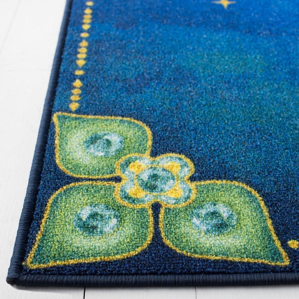 Safavieh Disney Aladdin and Jasmine 5&#39; x 7&#39; Blue and Green Kids Rug, , large
