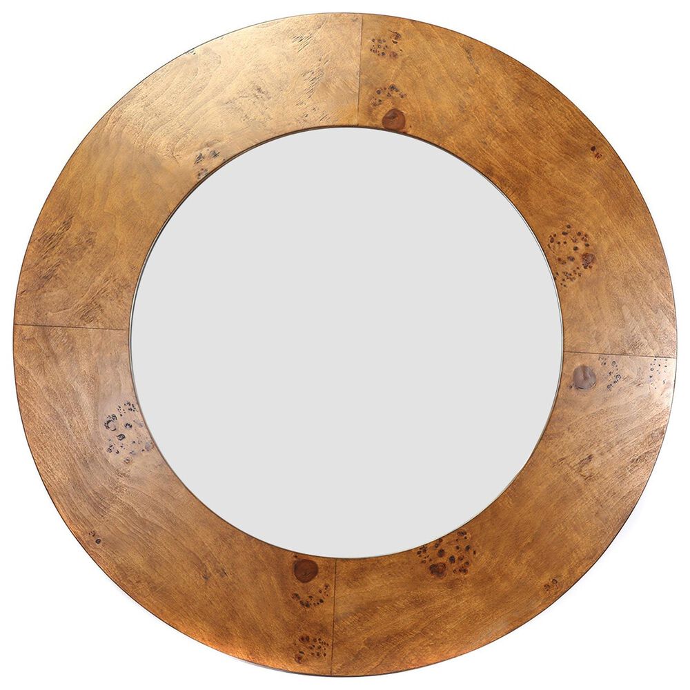 Slatehouse Edmond 1 Wall Mirror in Light Brown, , large
