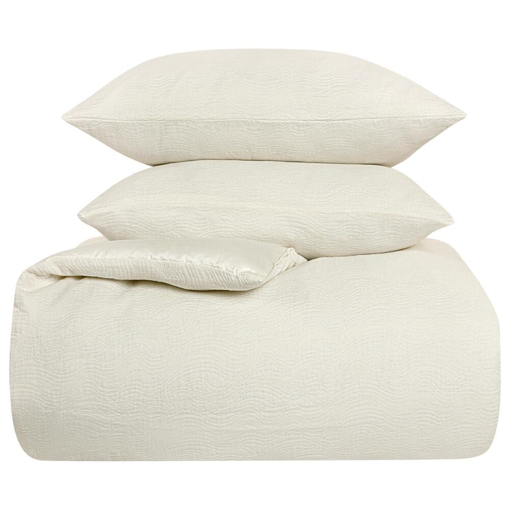 Ann Gish Moonstone 3-Piece King Comforter Set in Silver, , large