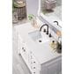 James Martin Vanities Brookfield 48" Single Bathroom Vanity in Bright White with 3 cm Eternal Jasmine Pearl Quartz Top and Rectangle Sink, , large