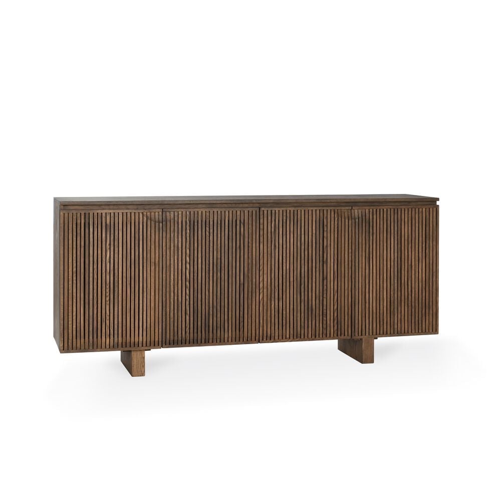 Classic Home Roya 4-Door Cabinet in Toasted Brown, , large