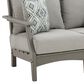 Signature Design by Ashley Visola Stationary Loveseat with Cushion in Gray, , large