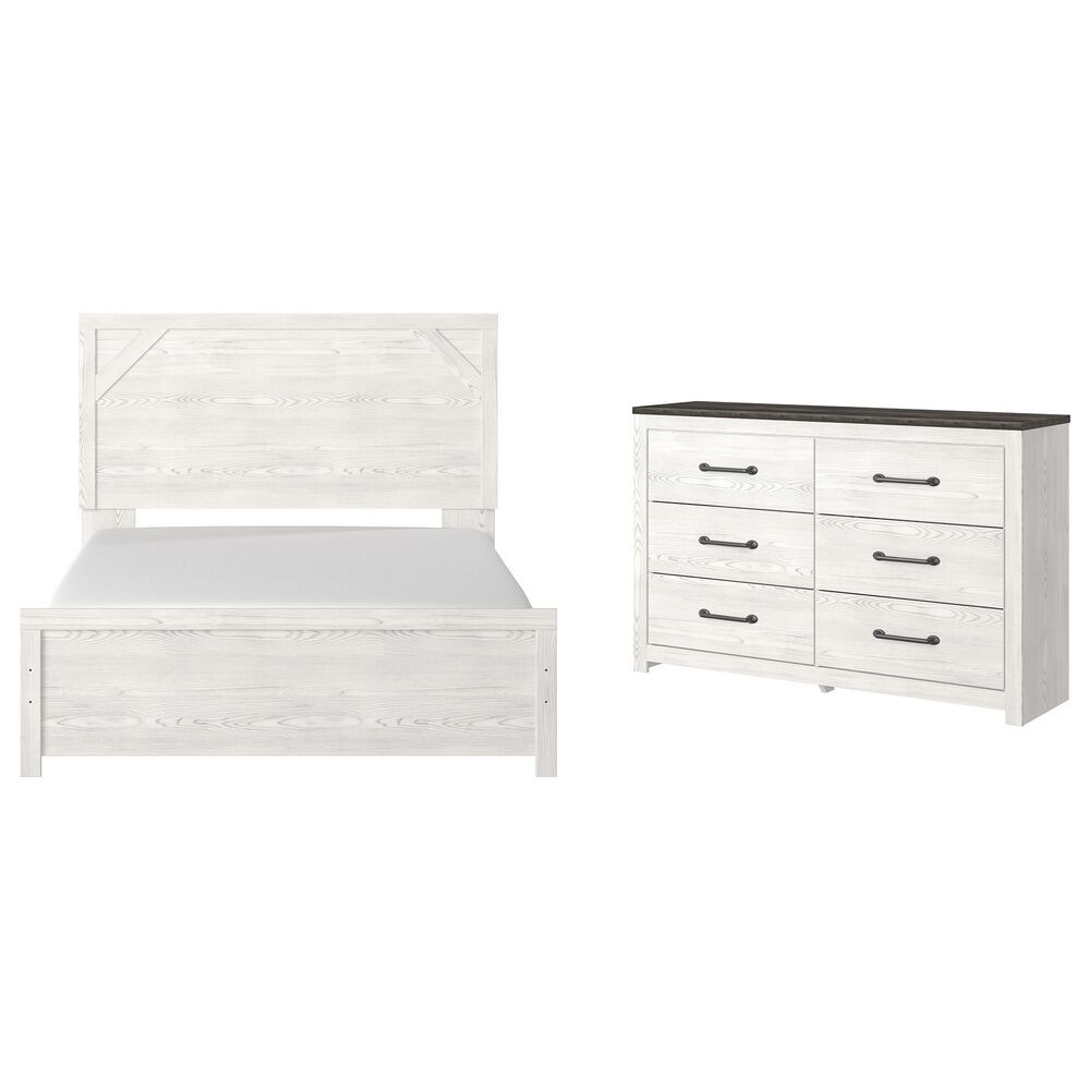 Ashley Gerridan 2-Piece Queen Bedroom Set in White and Gray, , large