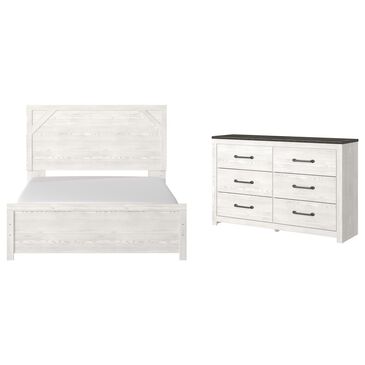 Ashley Gerridan 2-Piece Queen Bedroom Set in White and Gray, , large