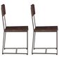 Home Trends & Design Loft Dining Chair in Walnut and Antique Zinc (Set of 2), , large