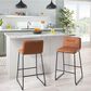 Lumisource Casper Counter Stool in Camel/Black (Set of 2), , large