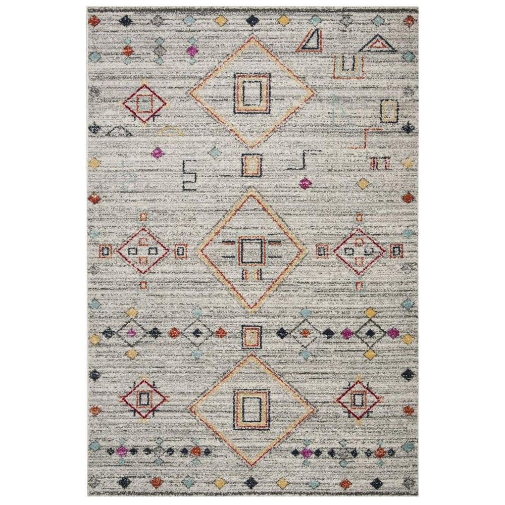 Safavieh Adirondack ADR208F 4" x 6" Light Grey and Red Area Rug, , large