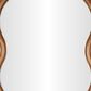 Maple and Jade 71" Wood Abstract Wavy Wall Mirror in Brown, , large
