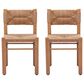 Zuo Modern Iska Outdoor Dining Chair in Natural (Set of 2), , large