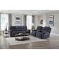 HomeStretch Showtime Power Reclining Sofa with Drop Down Table in Graphite, , large