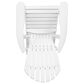 Hearth and Haven Maliu Outdoor Folding Adirondack Chair with Extendable Leg in White, , large