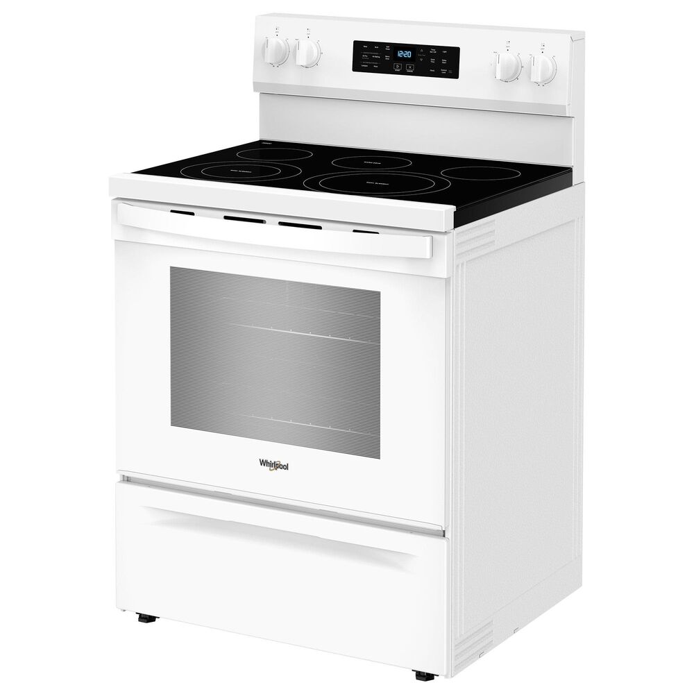 Whirlpool 5.3 Cu. Ft. Energy Star Electric Range with Air Cooking Technology in White, , large