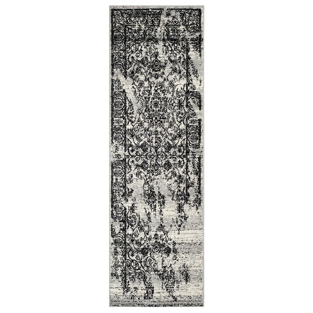 Safavieh Adirondack ADR101A-210 2&#39;6&quot; x 10&#39; Silver/Black Runner, , large