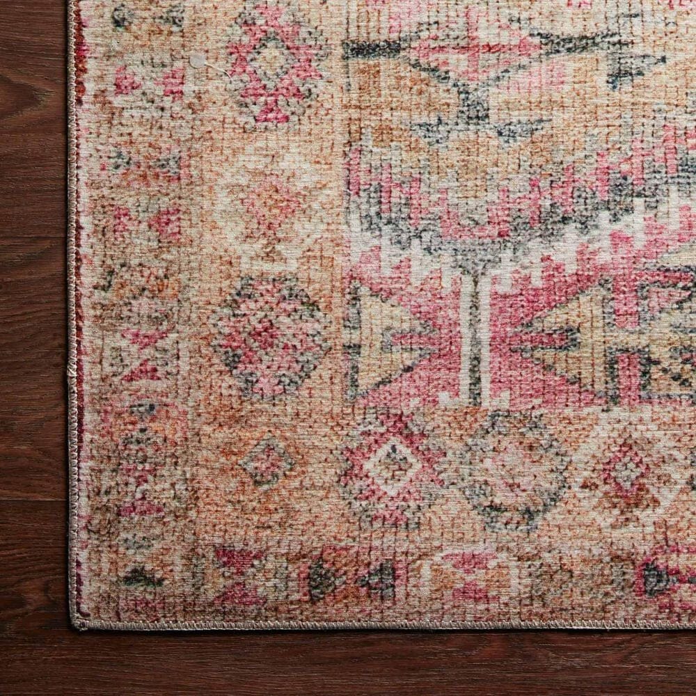 Loloi II Layla  2&#39;3&quot; x 3&#39;9&quot; Pink and Lagoon Area Rug, , large