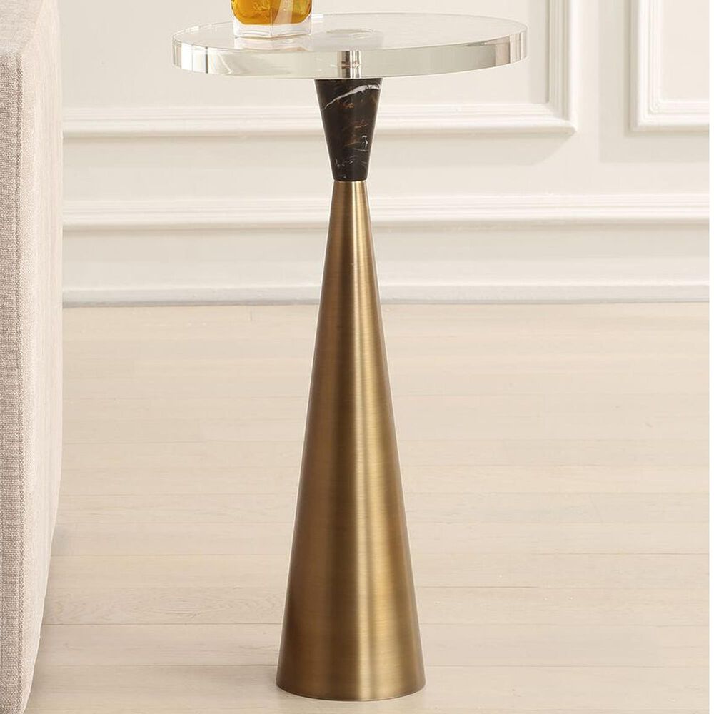 Uttermost Holton Accent Table in Brushed Brass, , large