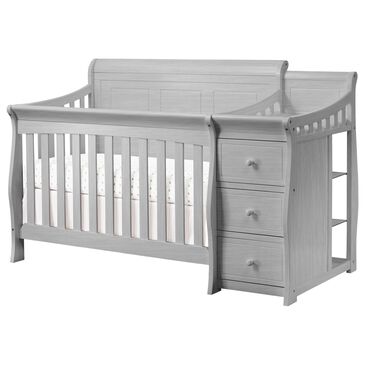 Sorelle Princeton Elite 2-Piece Crib with Changer in Weathered Gray, , large