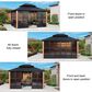 HOMLUX 12" x 14" Outdoor Hardtop Sunroom Gazebo with Aluminum Frame in Black, , large