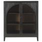 Ashley Armenleigh Bar Cabinet in Black and Natural Brown, , large