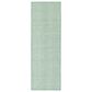 Kaleen Rugs Ziggy ZIG01-79 2" x 6" Light Blue and White Indoor/Outdoor Area Rug, , large