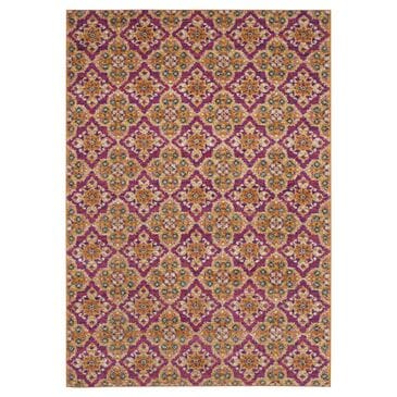 Safavieh Madison MAD605A 5"1" x 7"6" Fuchsia and Gold Area Rug, , large