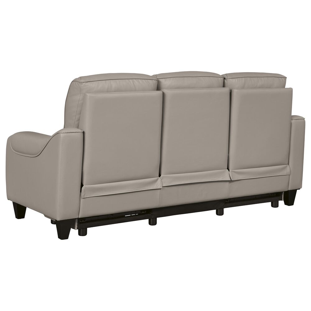Ashley Mercomatic Power Reclining Sofa in Gray, , large