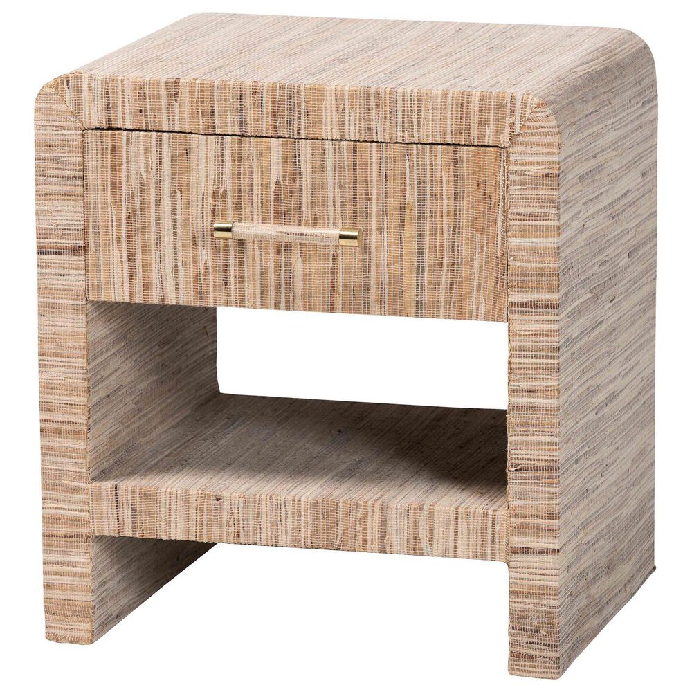 Baxton Studio Callan 1-Drawer Nightstand in Natural, , large