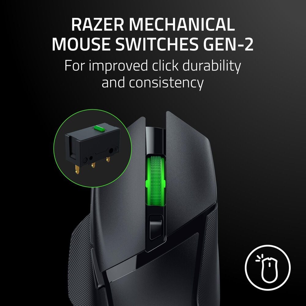Razer Basilisk V3 x HyperSpeed Gaming Mouse in Black, , large