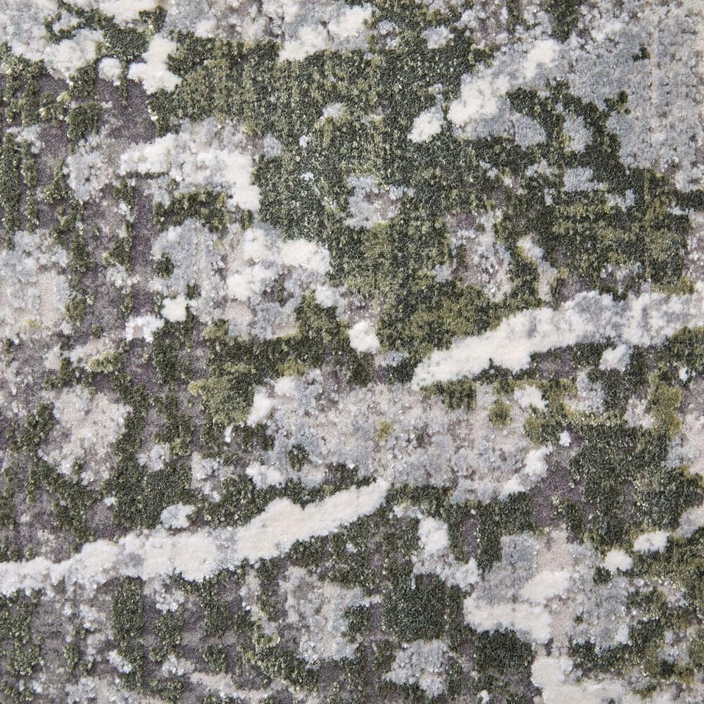 Feizy Cadiz 39N6F 6&#39;6&quot; x 9&#39;6&quot; Green and Ivory Area Rug, , large