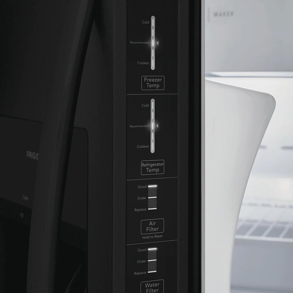 Frigidaire 33&quot; Side-by-Side Refrigerator in Black, , large