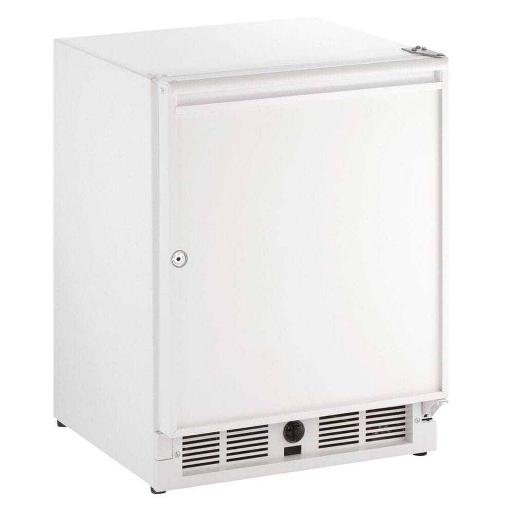 U-Line 21" Solid Door Refrigerator Right Hinge in White Solid, , large