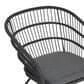 Hearth and Haven Terry Outdoor Dining Club Chair in Gray (Set of 2), , large