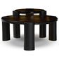 Four Hands Rover Nesting Table in Amber Cast Glass and Black Antique, , large
