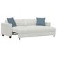 Emerald Home Furnishings Bianca Stationary Sleeper Sofa in Snowdrift, , large