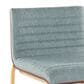 Lumisource Mason Mara Barstool with Green Cushion in Gold and Walnut (Set of 2), , large