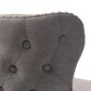 Baxton Studio Gradisca Swivel Bar Stool with Grey Cushion in Dark Walnut (Set of 2), , large