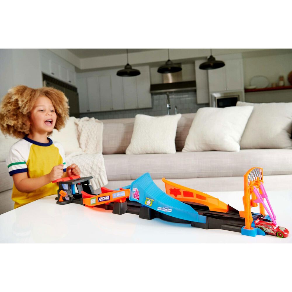 Barbie Launch and Criss-Cross Glow Race Playset in Multicolor, , large