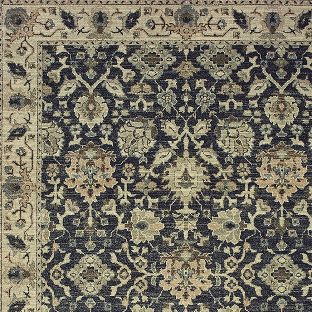 Oriental Weavers Raleigh 8026P 9&#39;10&quot; x 10&#39;10&quot; Navy and Ivory Area Rug, , large